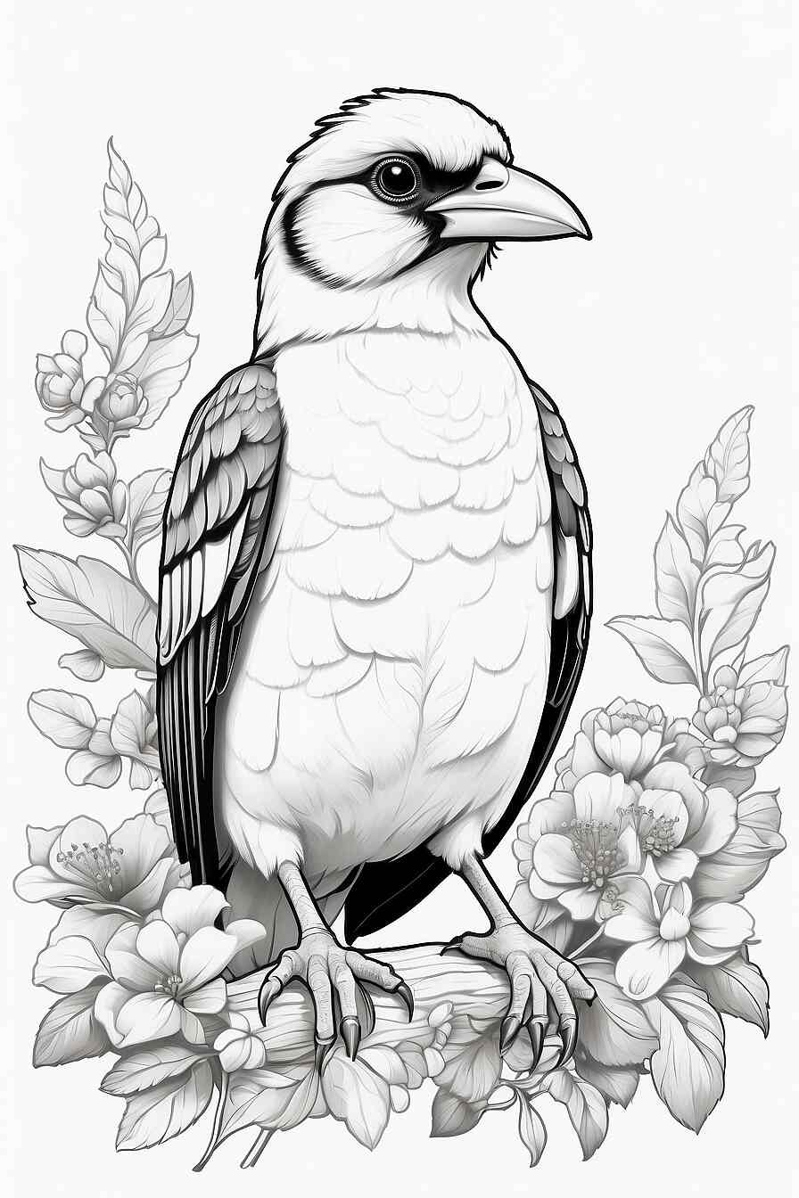 Engaging Mynah Bird Coloring Pages for Creative Fun!