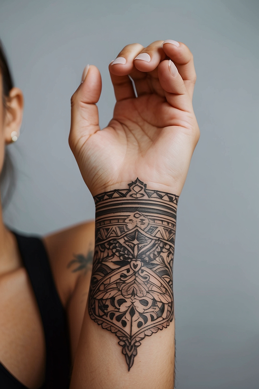 Explore Unique Wrist Hand Band Tattoo Designs Today!