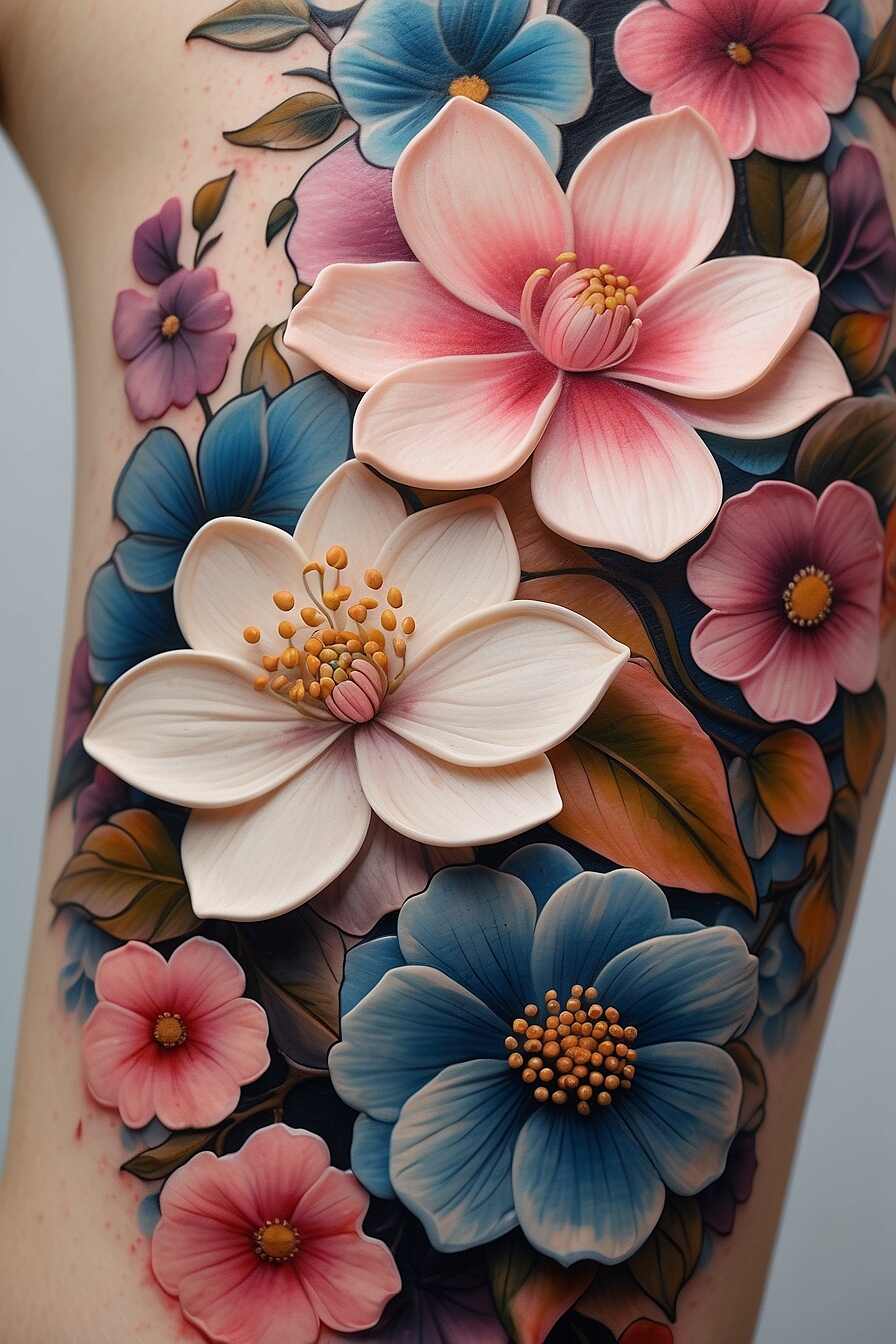 Floral Patterns Tattoo