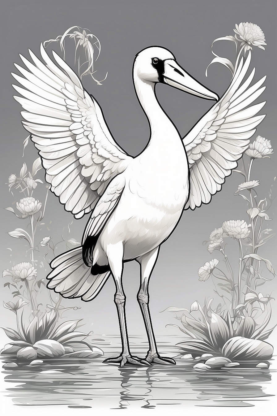 Fun & Vibrant Spoonbill Birds Coloring Pages for All Ages