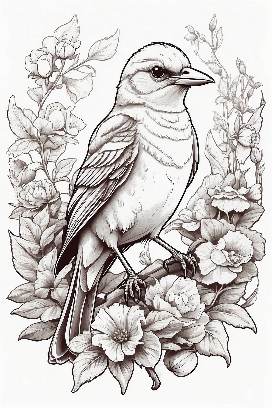 Mixing and Matching with Other Bird Coloring Pages