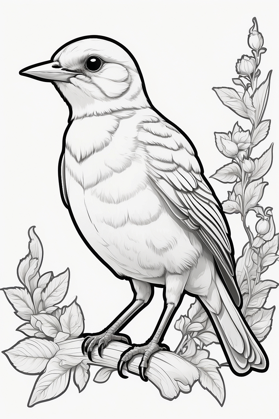 My Personal Favorite Nightingale Coloring Pages for Kids