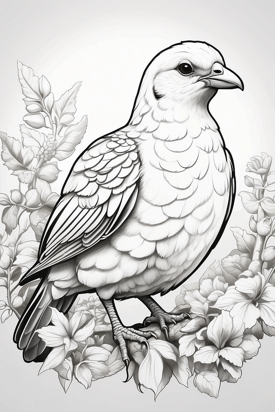 Preserving Your Ptarmigan Birds Coloring Pages Art