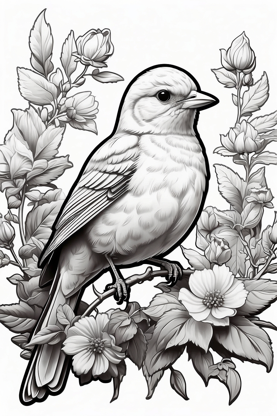 Supplies You'll Need for Nightingale Coloring Pages