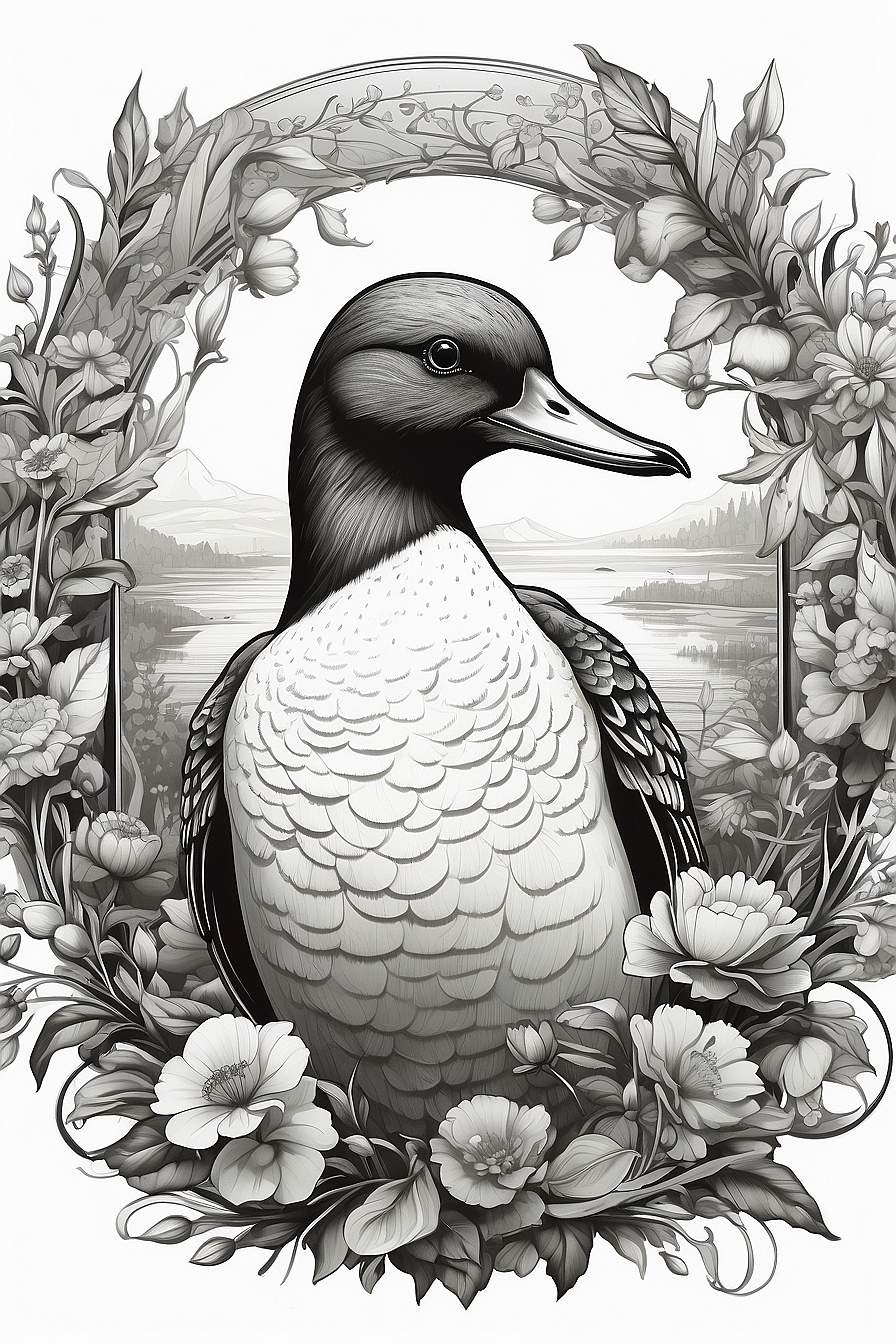 Unleash Creativity with Diverse Loon Bird Coloring Sheets