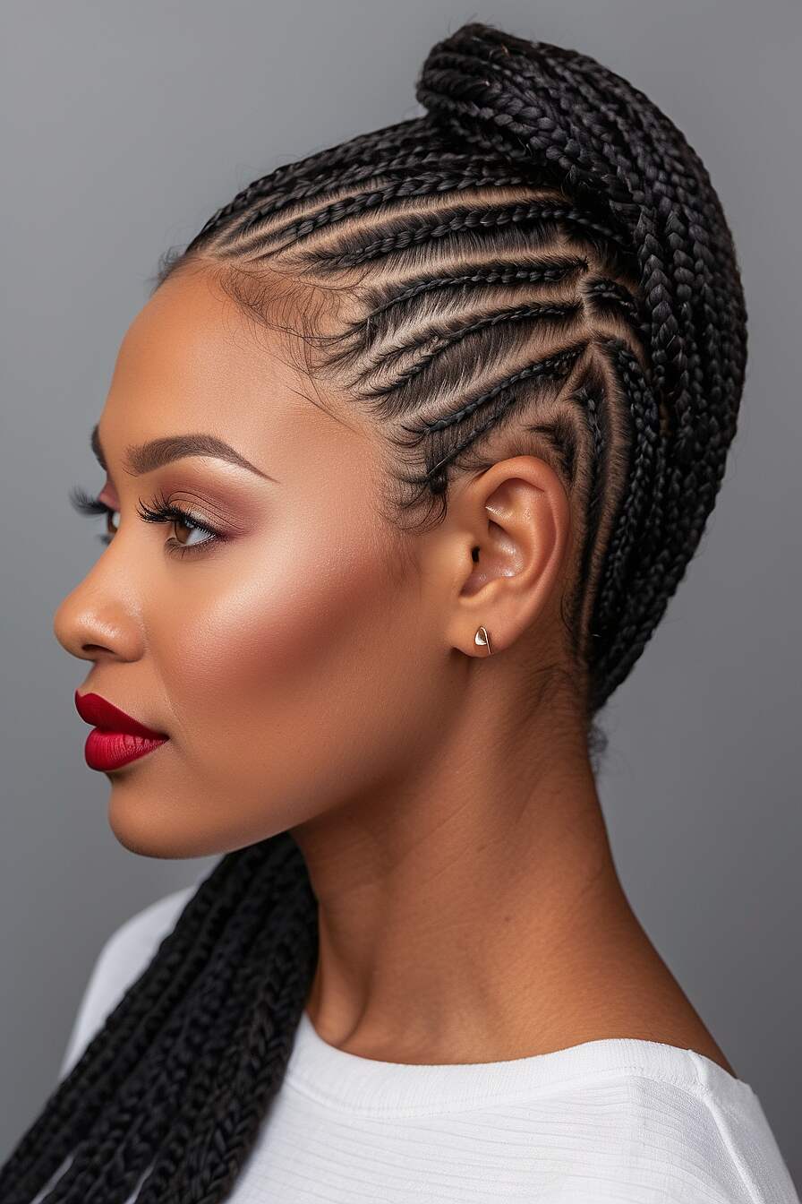 What are the Straight Back Braids Called