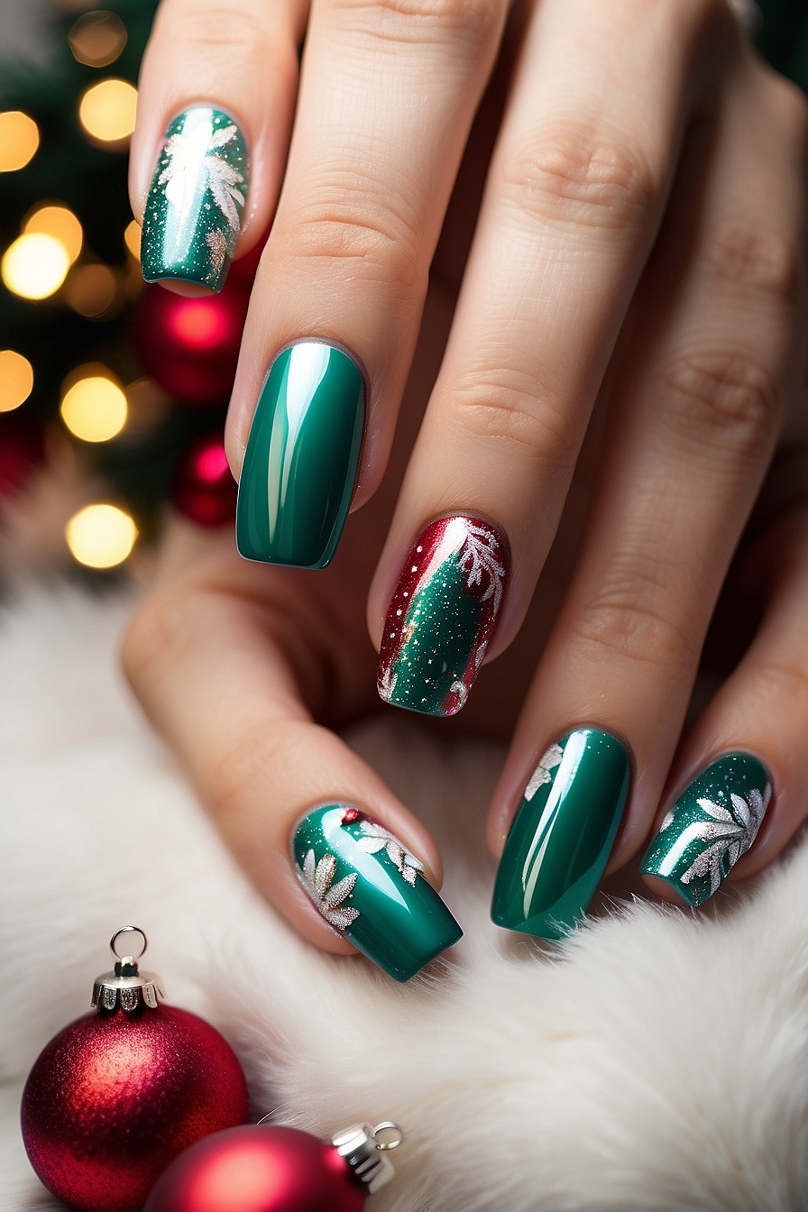 15 Glamorous Christmas Nail Ideas That'll Make You Stand Out
