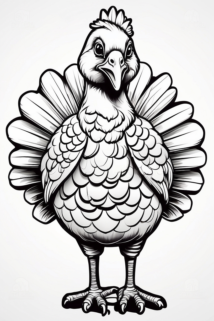 Free Printable Turkey Coloring Pages