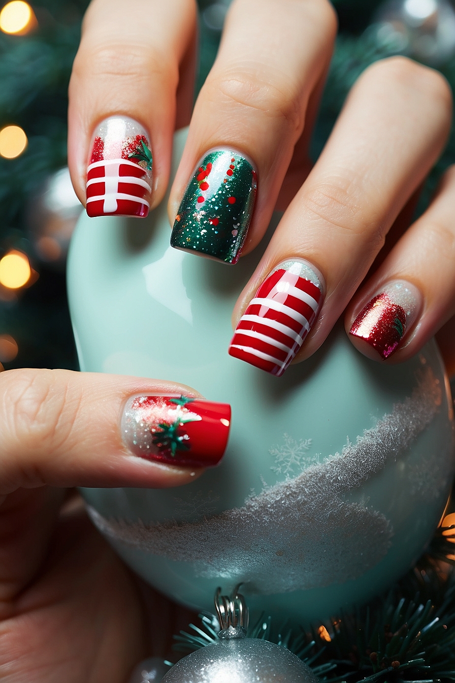 Inspiration for Snowflake Nails and Winter Wonderland Themes