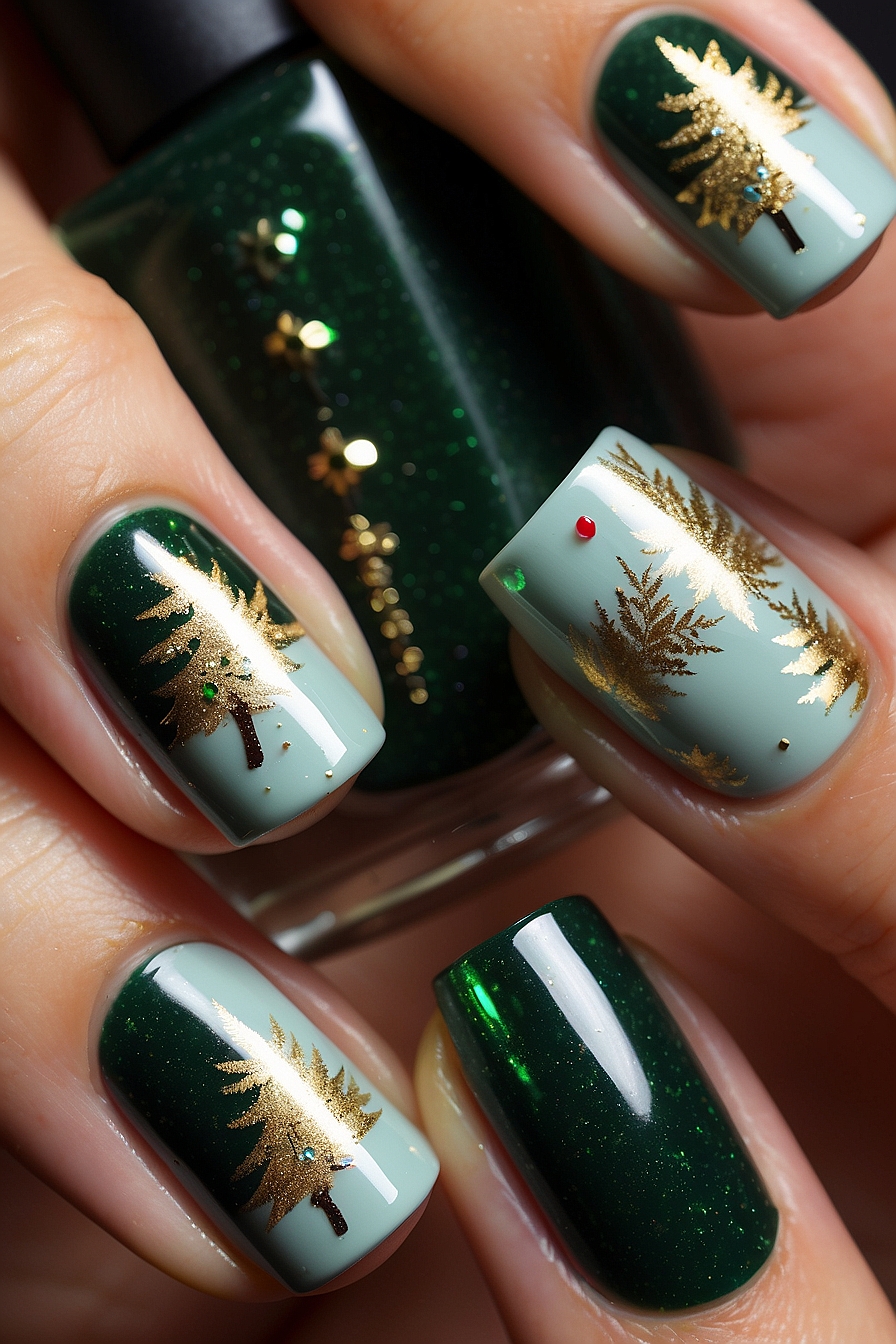 Leonardo Vision XL 10 Adorable Christmas Tree Nail Art Ideas 1