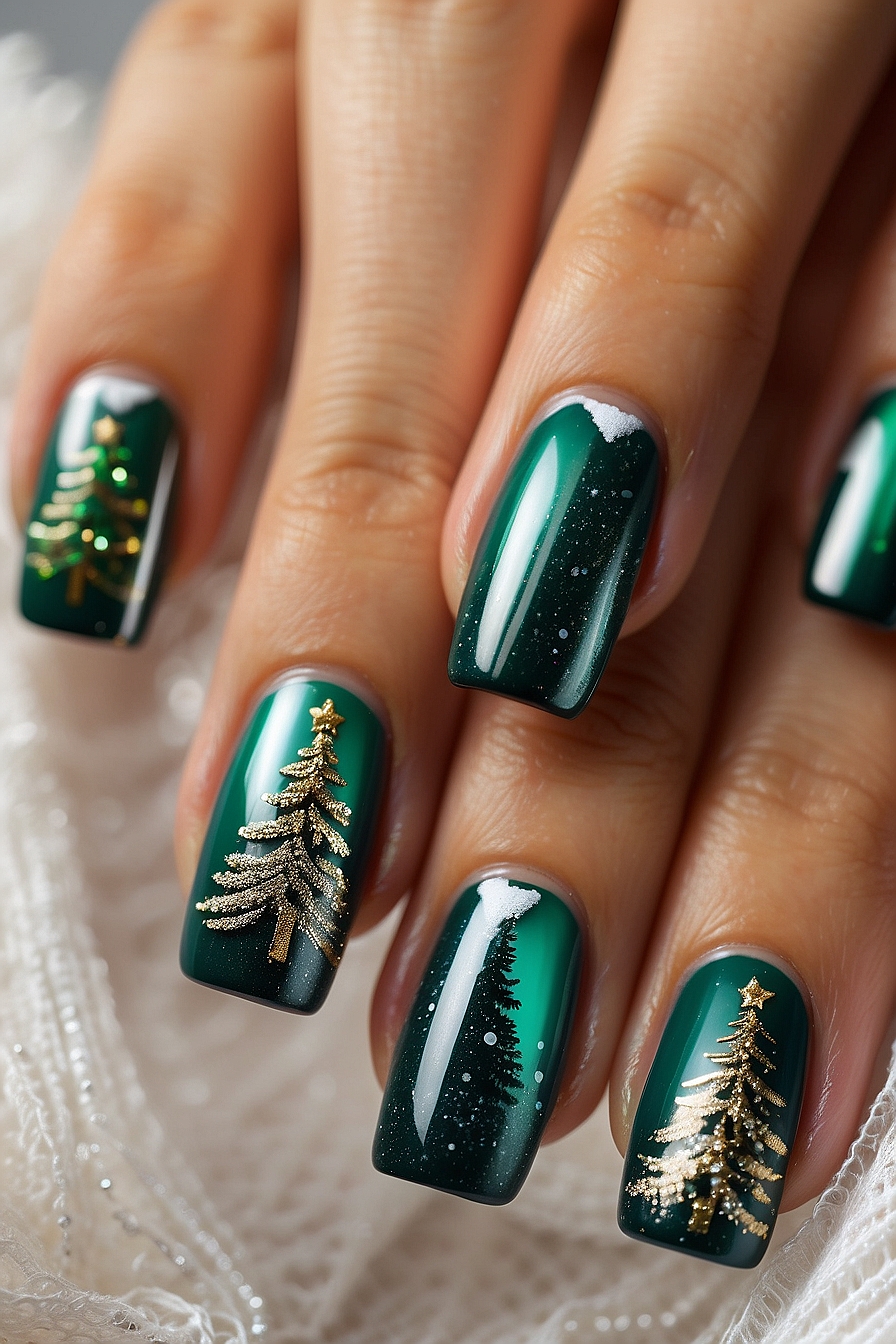 Leonardo Vision XL 10 Adorable Christmas Tree Nail Art Ideas 3