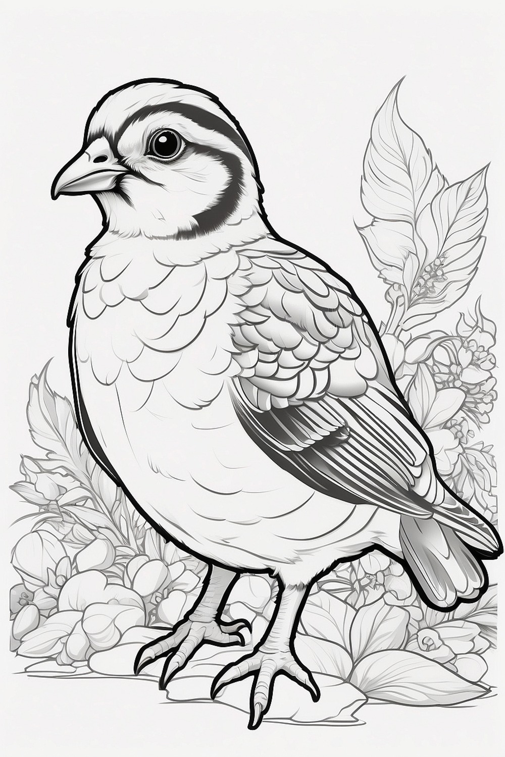 Quails Coloring Pages A Free Resource