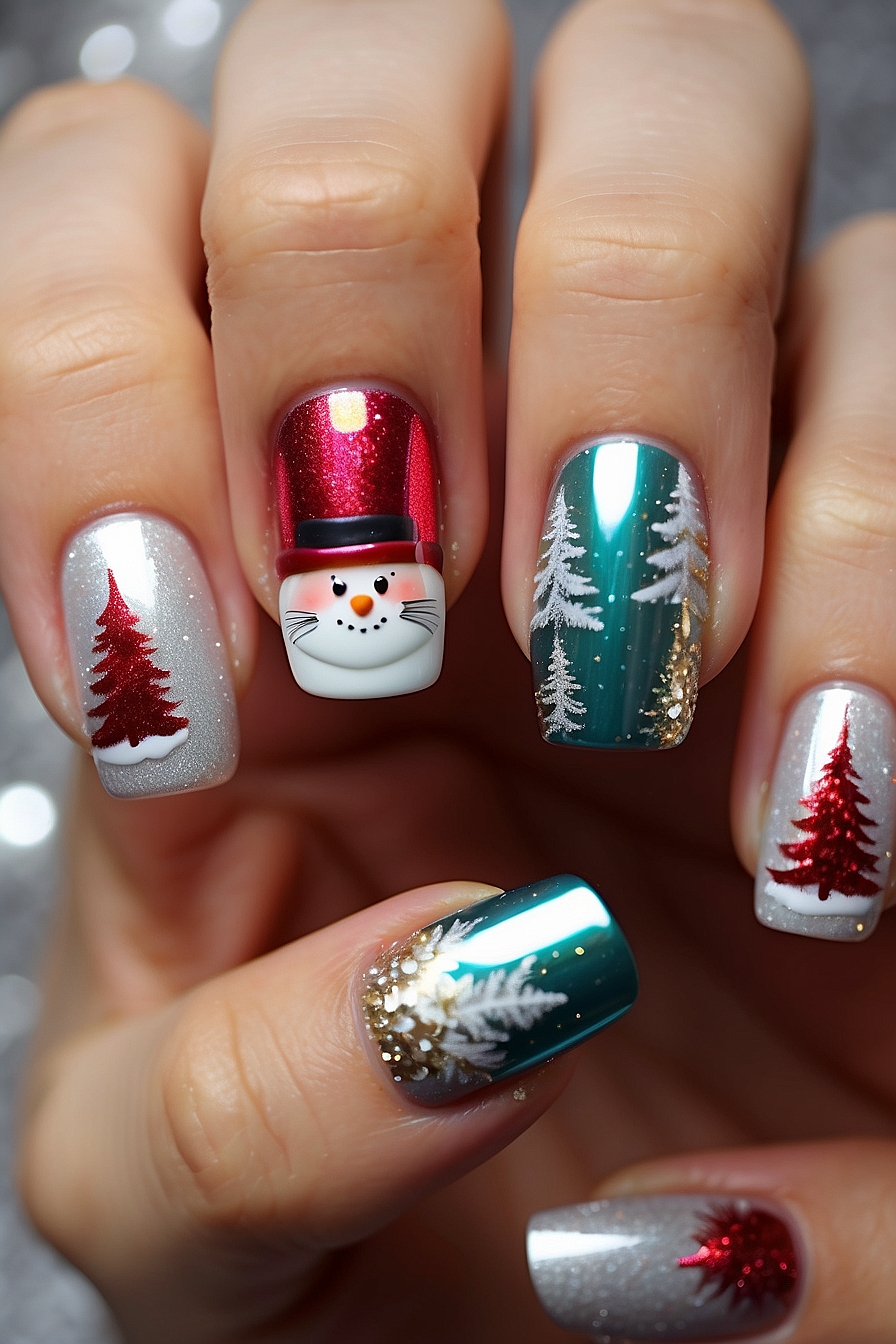 Santa Claus Is Coming to Your Nails