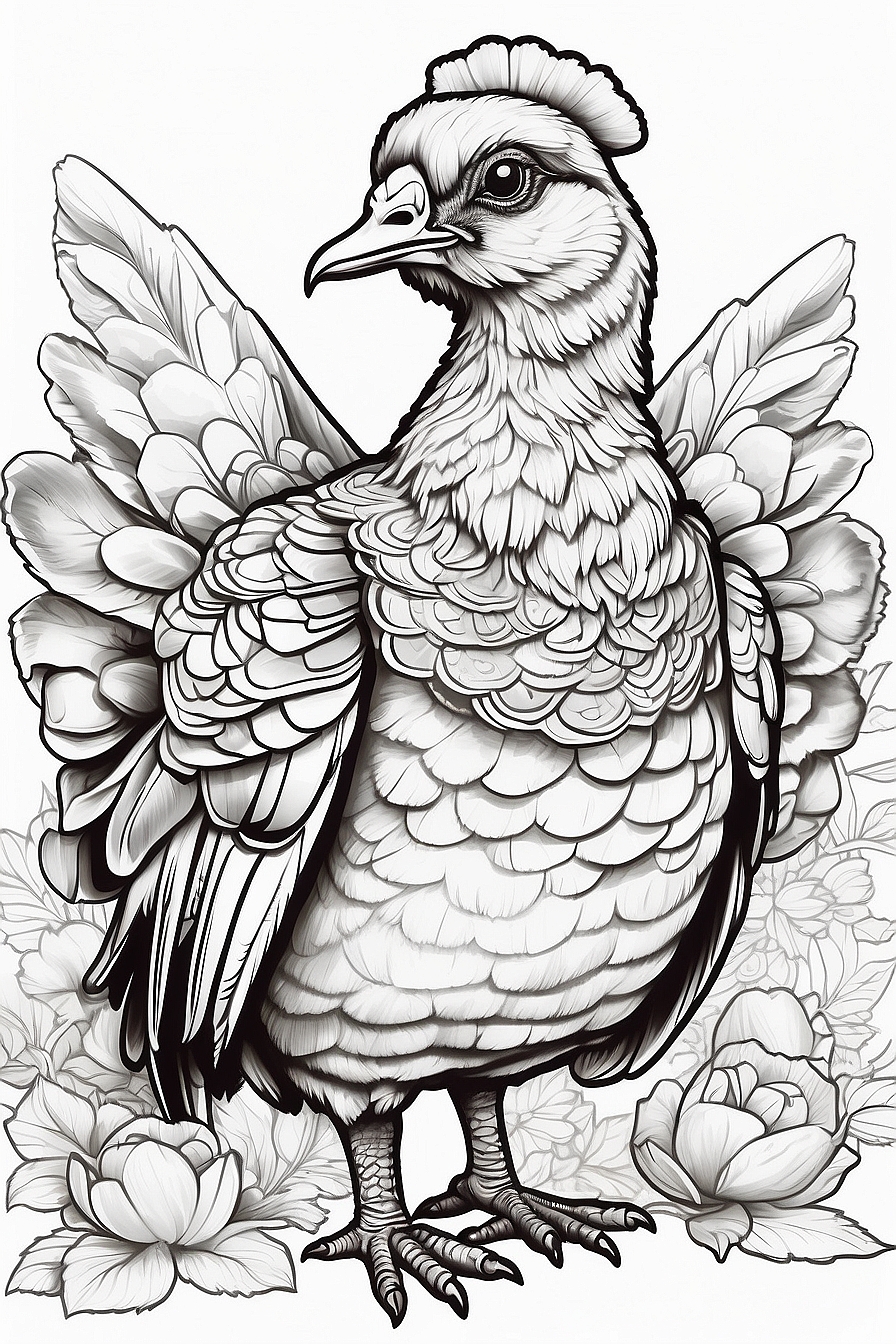 Turkeys Bird Coloring Pages Gobble Up Some Fun!