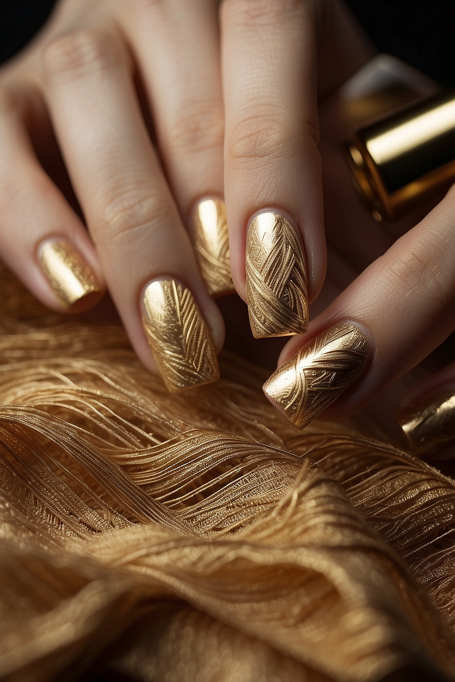 Leonardo Vision XL Elevate Your Manicure Game with Golden Knit 0