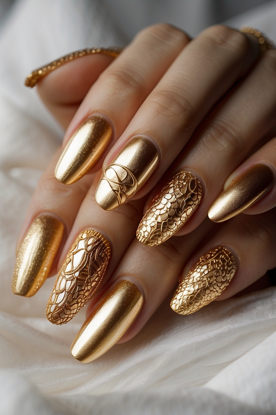 Leonardo Vision XL Elevate Your Manicure Game with Golden Knit 2