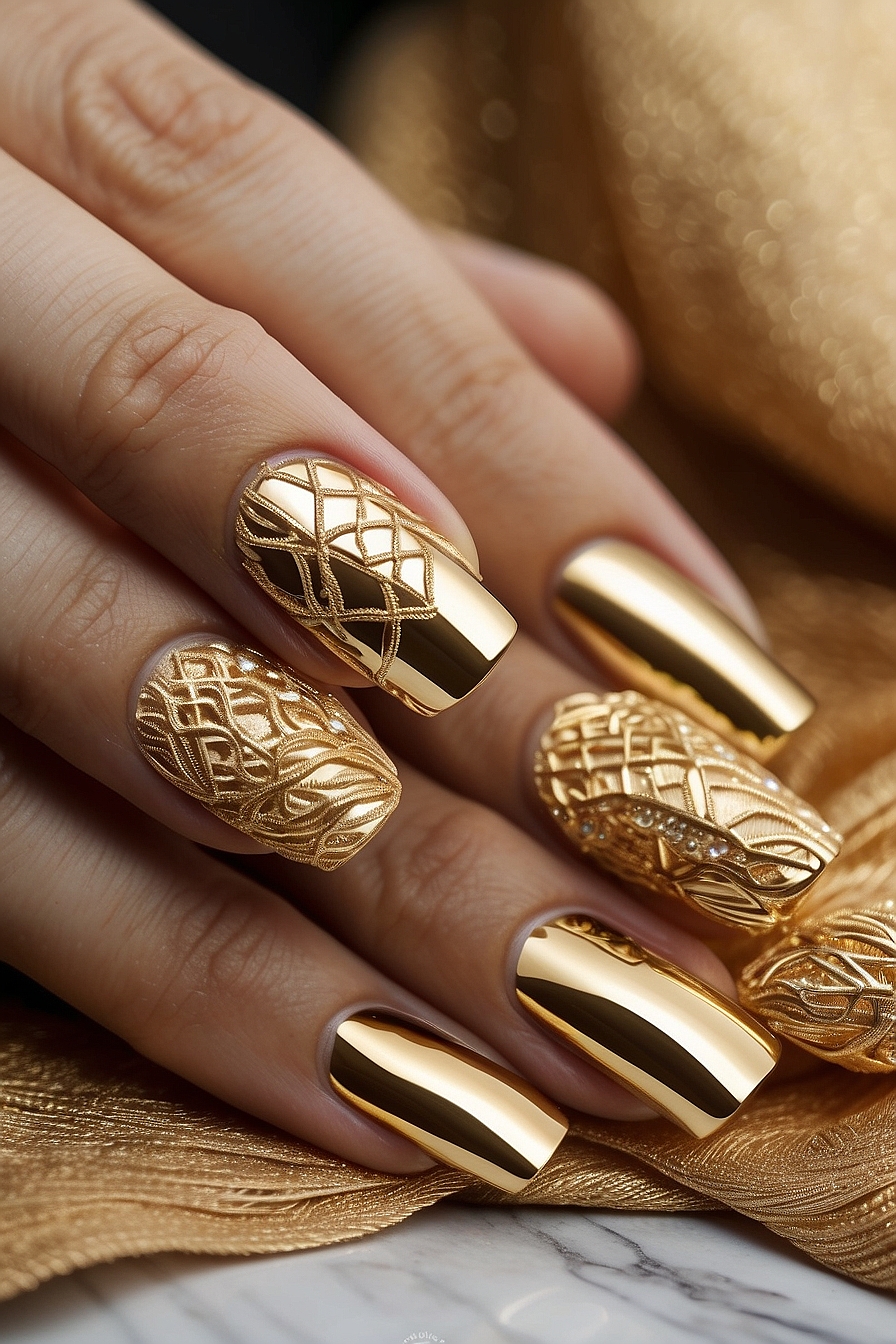 Leonardo Vision XL Elevate Your Manicure Game with Golden Knit 4