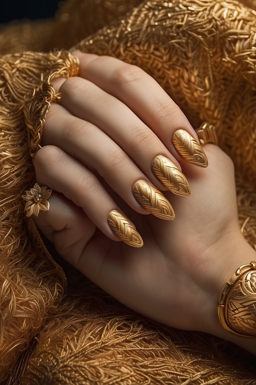 Leonardo Vision XL Elevate Your Manicure Game with Golden Knit 6