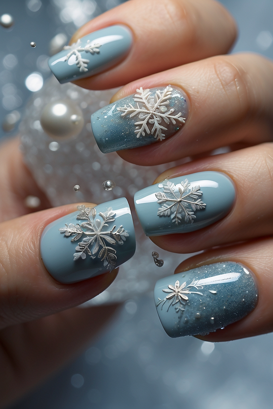 Leonardo Vision XL Snowflake Nail Art a captivating depiction 2